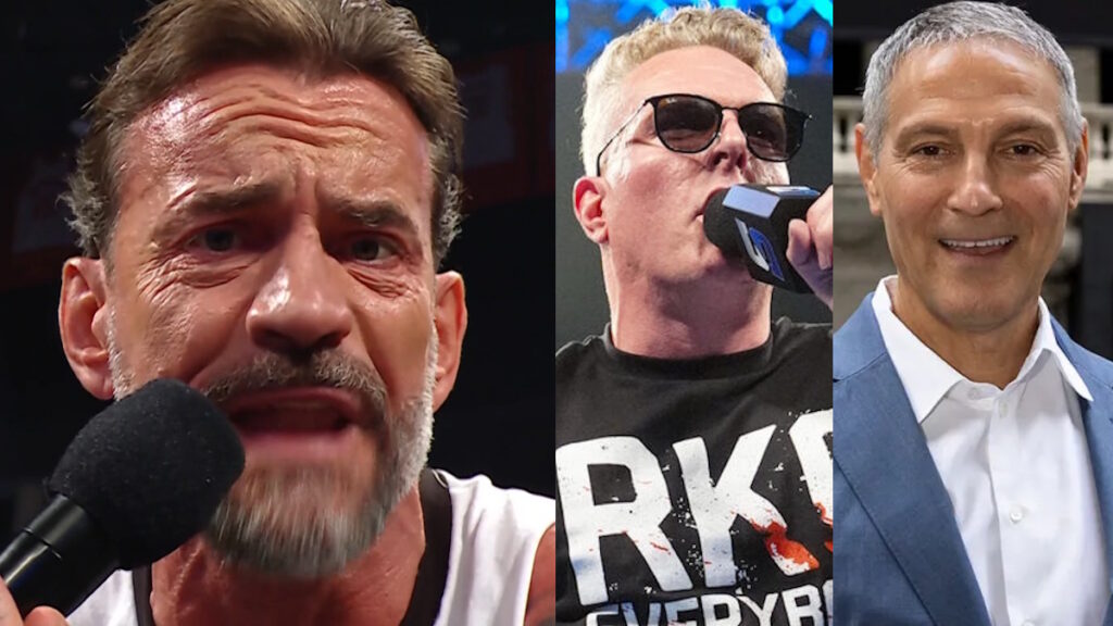 WWE star CM Punk, Pat McAfee and Ari Emanuel
