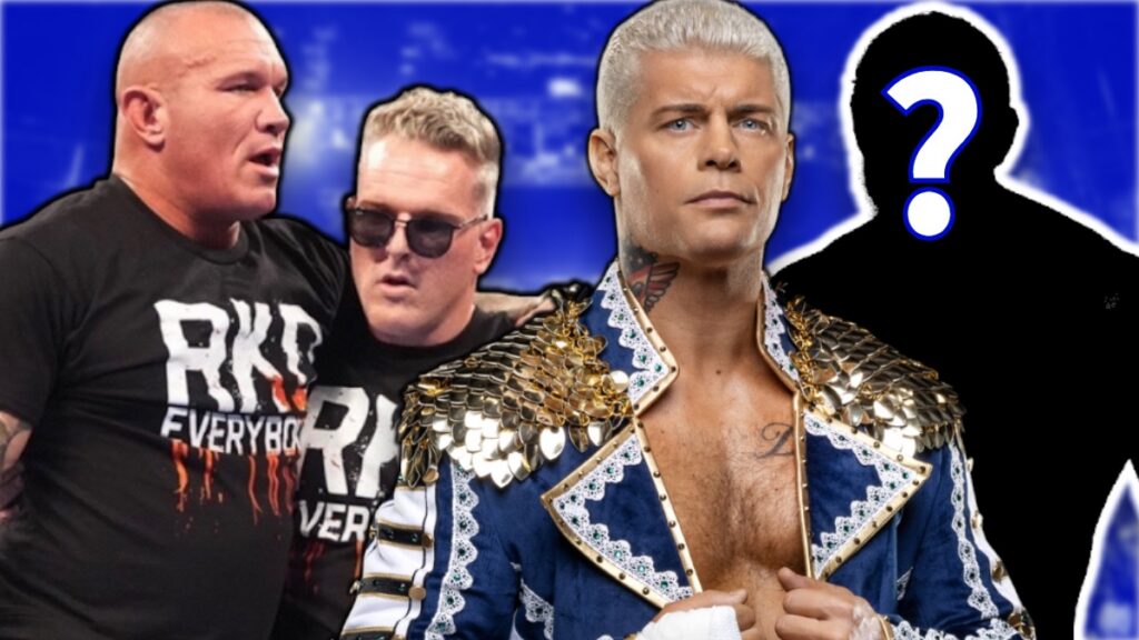 WWE's Cody Rhodes with Randy Orton and Pat McAfee