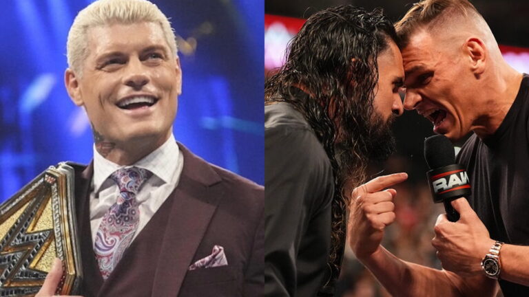 WWE stars Cody Rhodes, Seth Rollins and GUNTHER