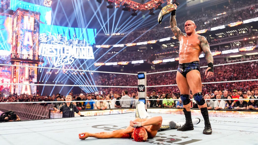 Randy Orton and Cody Rhodes at WWE WrestleMania 42