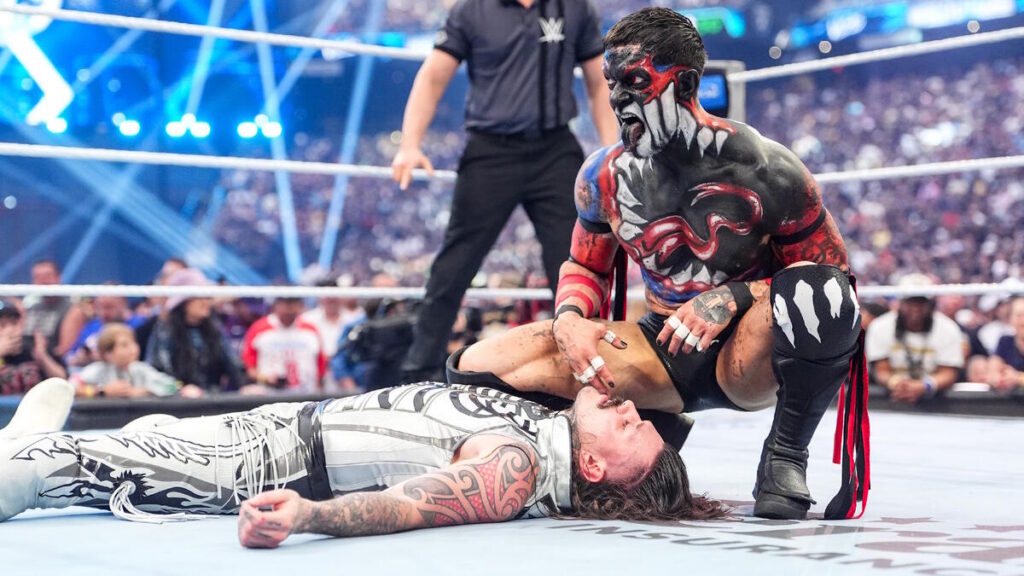 The Demon Finn Balor over Dominik Mysterio at WWE WrestleMania 42