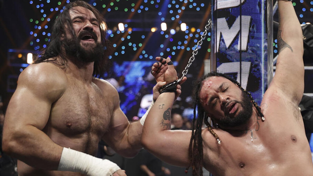 Drew McIntyre and Jacob Fatu on WWE SmackDown
