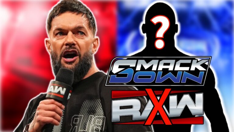 WWE Raw and SmackDown logos with Finn Balor