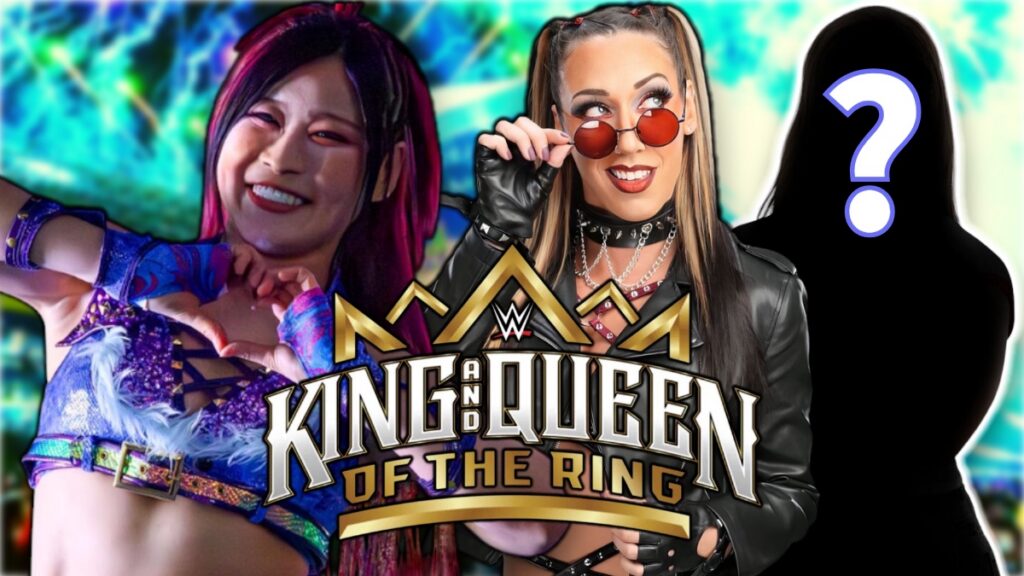WWE Queen of the Ring logo with JACY JAYNE and IYO SKY
