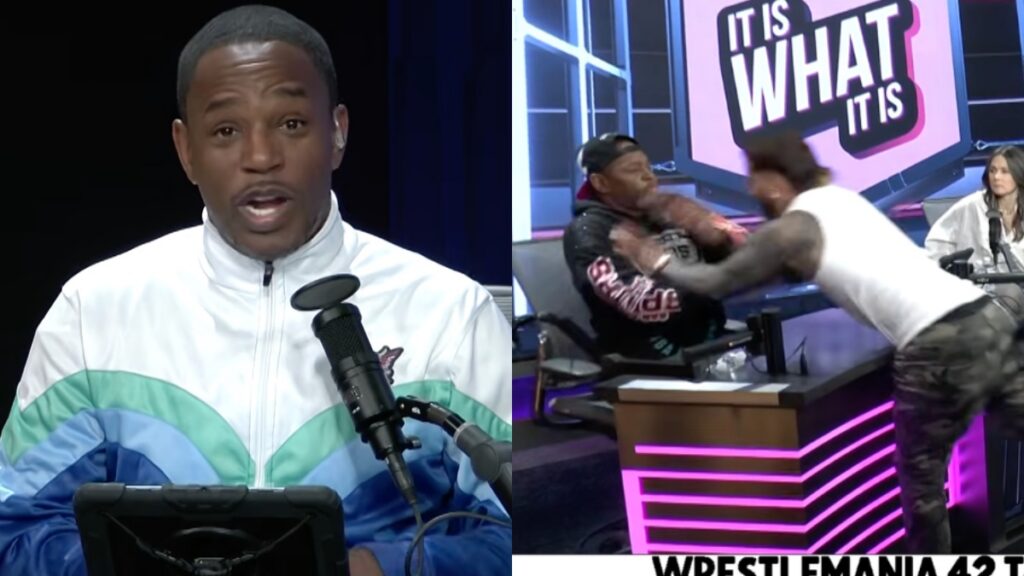 WWE's Jey Uso and rapper Cam'Ron fighting