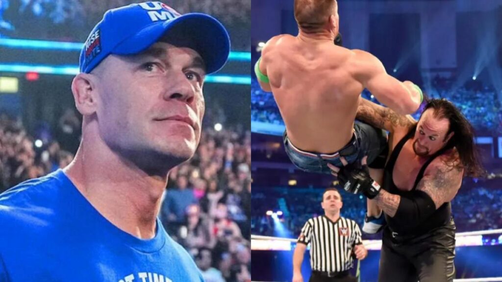 WWE's John Cena and The Undertaker at WrestleMania 34