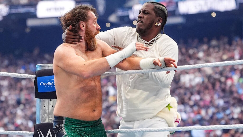 Lil Yachty and Sami Zayn at WWE WrestleMania 42