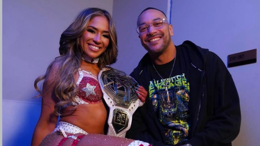 NXT Women's Champion Lola Vice with WWE's Damian Priest