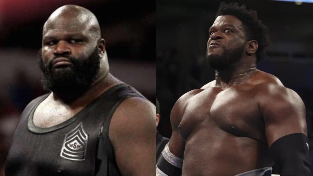 WWE Hall of Famer Mark Henry next to Royce Keys on SmackDown
