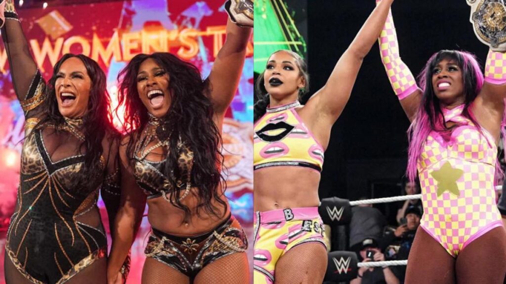WWE stars Nia Jax, Lash Legend, Bianca Belair and Naomi