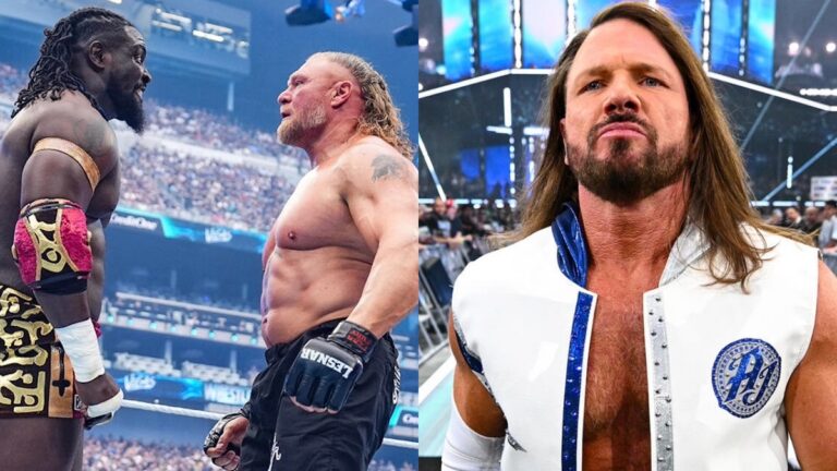 Oba Femi vs. Brock Lesnar at WWE WrestleMania 42 alongside AJ Styles