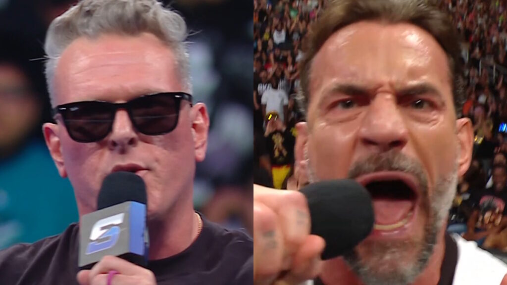 WWE stars Pat McAfee and CM Punk