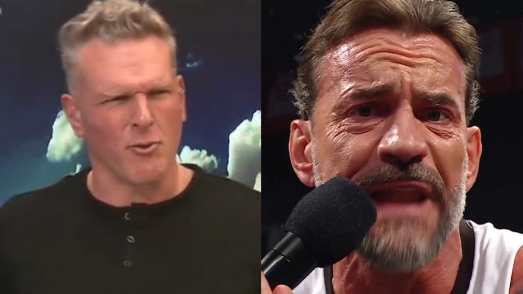 WWE stars Pat McAfee and CM Punk