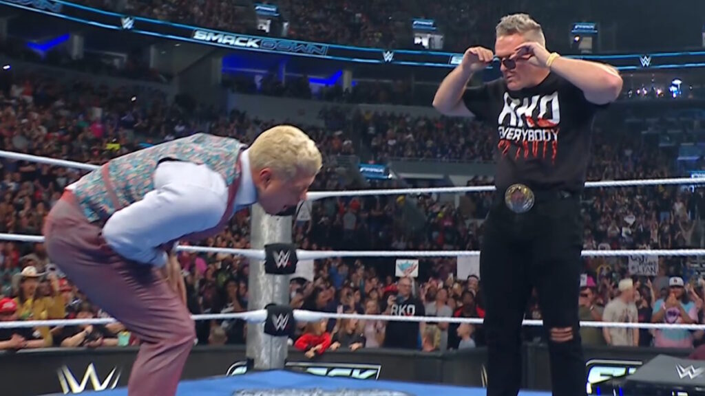 WWE stars Cody Rhodes and Pat McAfee