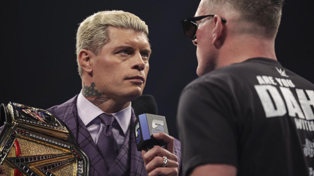 WWE stars Cody Rhodes and Pat McAfee
