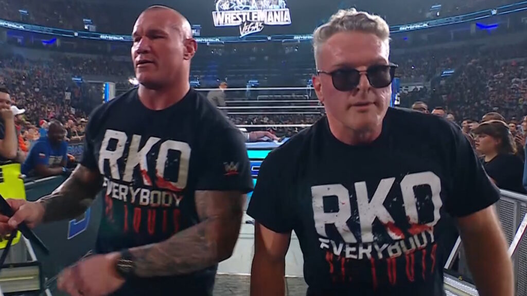 WWE stars Pat McAfee and Randy Orton