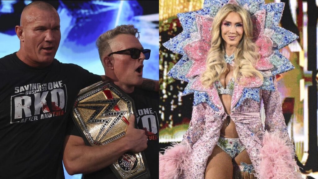 Randy Orton and Pat McAfee on WWE SmackDown alongside Charlotte Flair