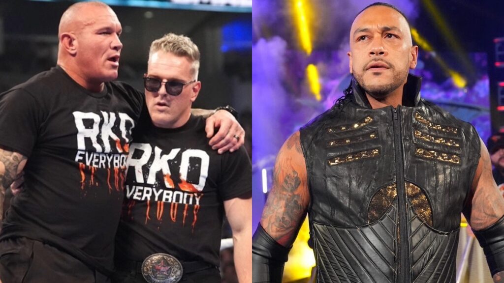 WWE's Damian Priest alongside Pat McAfee and Randy Orton