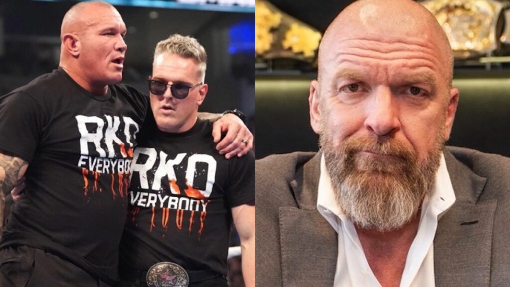 Pat McAfee & Randy Orton next to WWE CCO Triple H