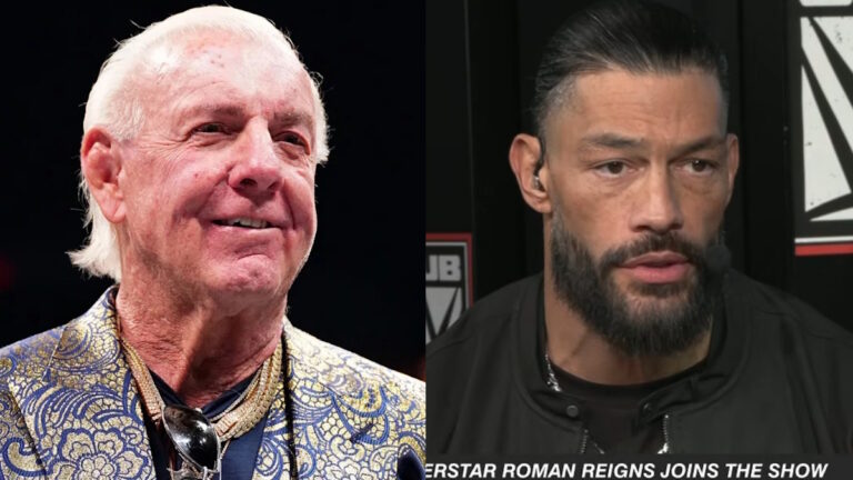 WWE Hall of Fame Ric Flair and Roman Reigns