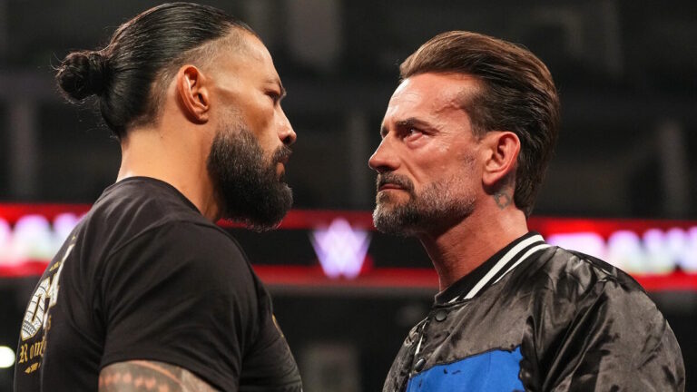 Roman Reigns and CM Punk on WWE Raw