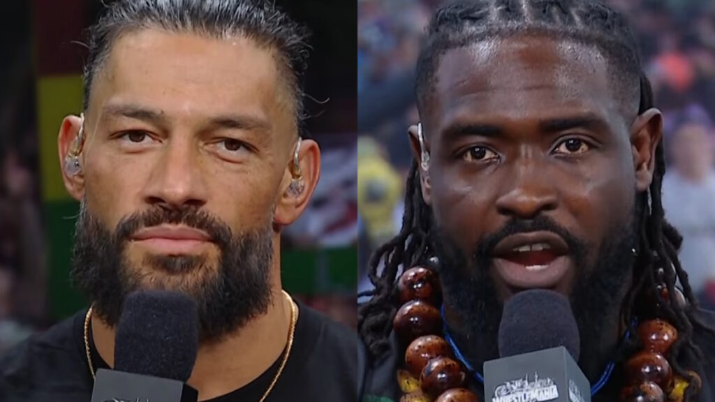WWE stars Roman Reigns and Oba Femi