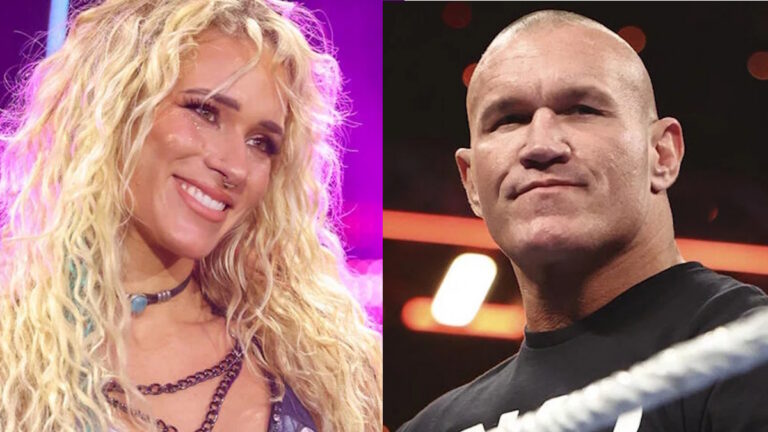 WWE stars Sol Ruca and Randy Orton