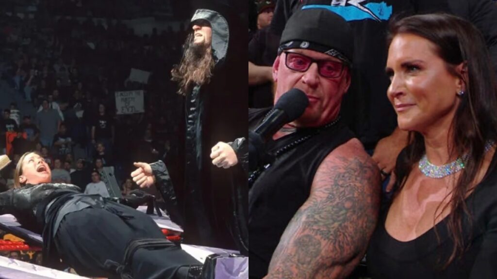 WWE's The Undertaker and Stephanie McMahon in 1999 and 2025