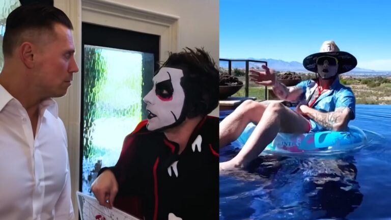 WWE's Danhausen invading The Miz's home