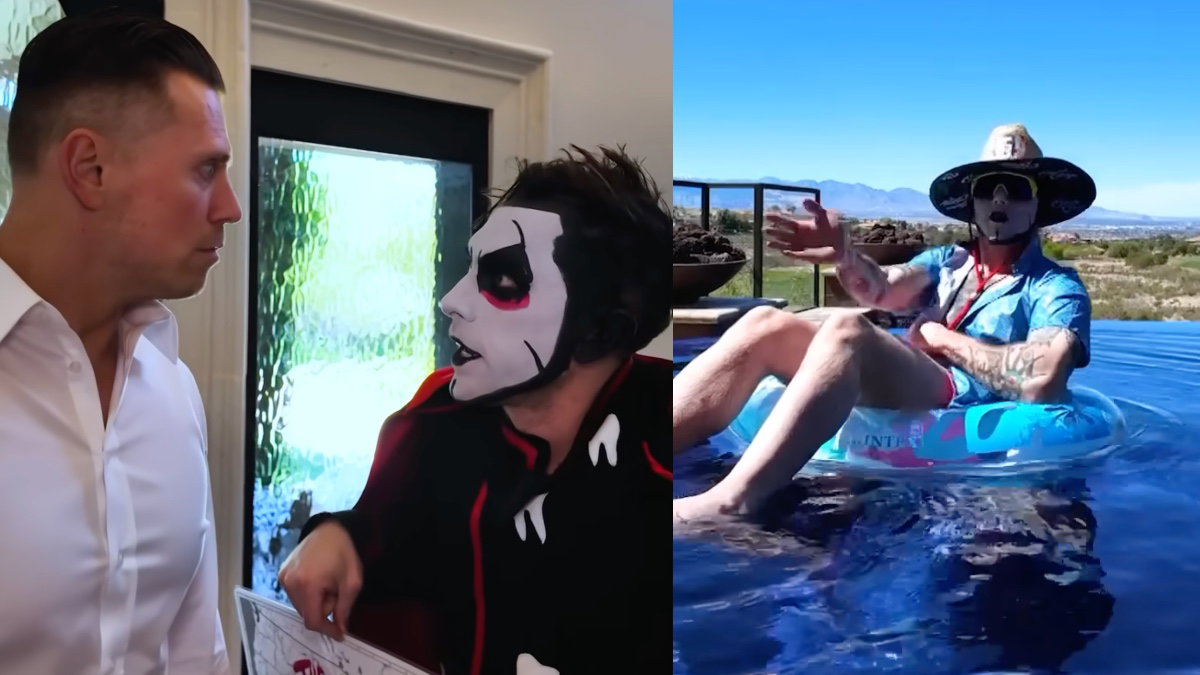 WWE's Danhausen invading The Miz's home