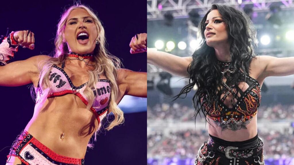 WWE stars Tiffany Stratton and Paige