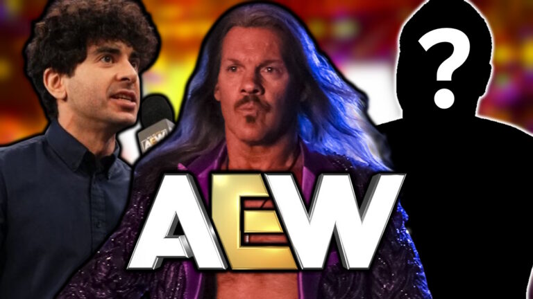 AEW logo, Chris Jericho and Tony Khan