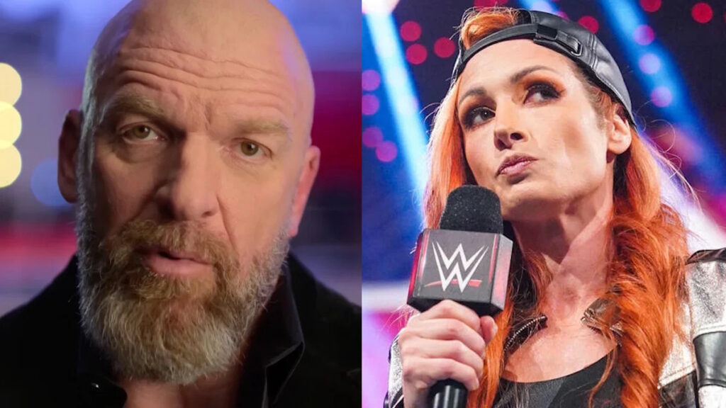 WWE stars Triple H and Becky Lynch