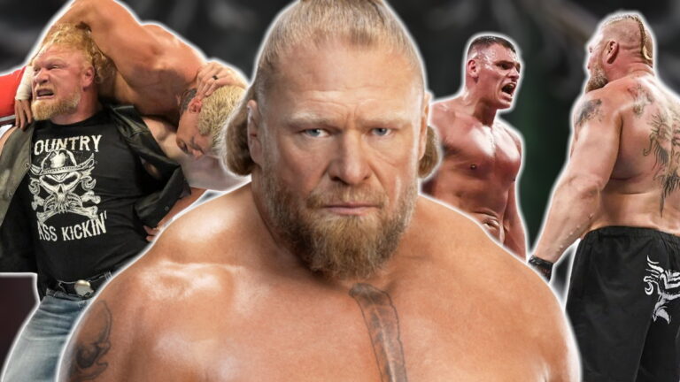 WWE stars Brock Lesnar, Oba Femi and Gunther