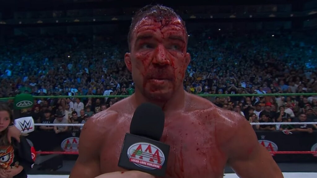 Chad Gable unmasked as Original El Grande Americano at AAA Noche de los Grandes