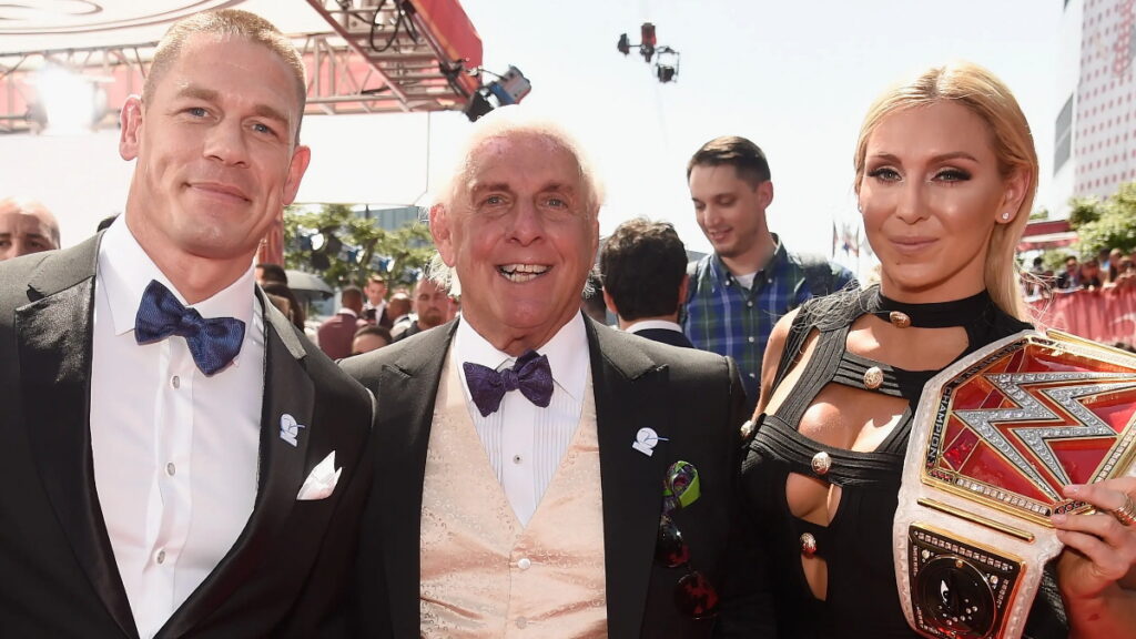 WWE's John Cena, Ric Flair and Charlotte Flair