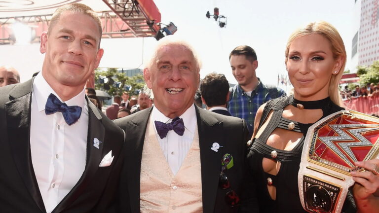 WWE's John Cena, Ric Flair and Charlotte Flair