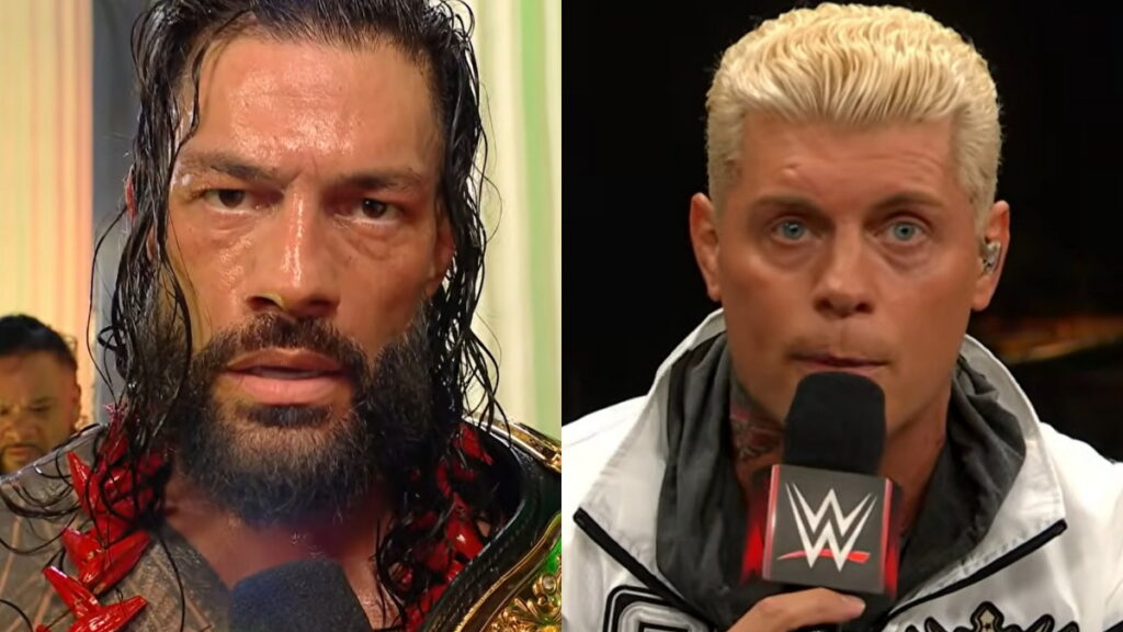 WWE stars Roman Reigns and Cody Rhodes