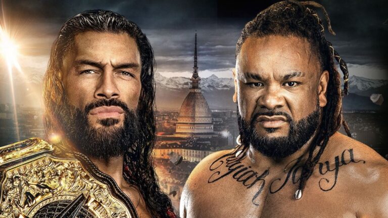 Roman Reigns Jacob Fatu from WWE Clash in Italy graphic