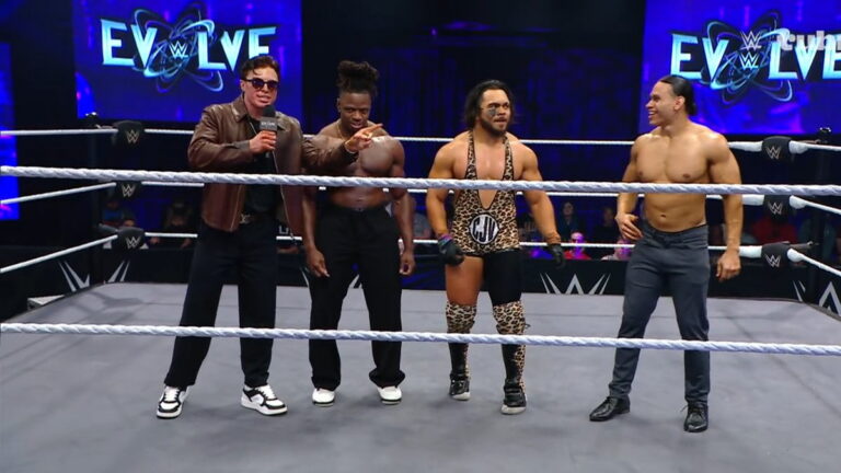 The Mog Squad's Max Abrams, Jacari Ball, CJ Valor and Santi Rivera on WWE Evolve