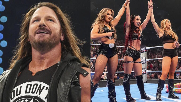 WWE stars AJ Styles and Fatal Influence