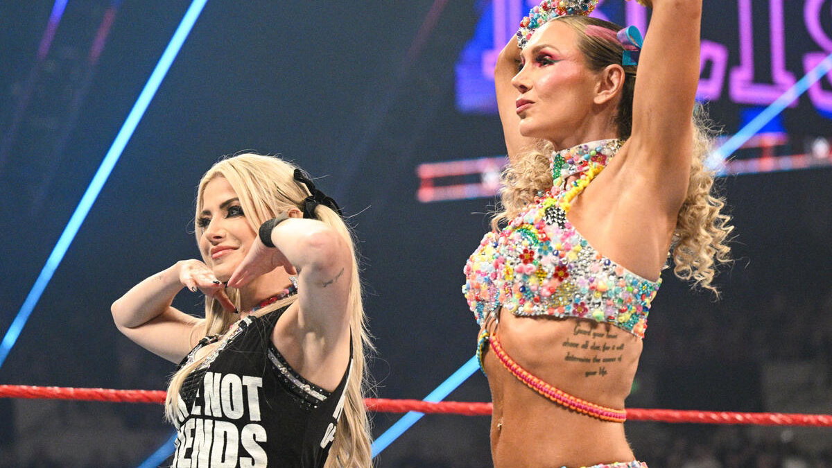WWE stars Alexa Bliss and Charlotte Flair