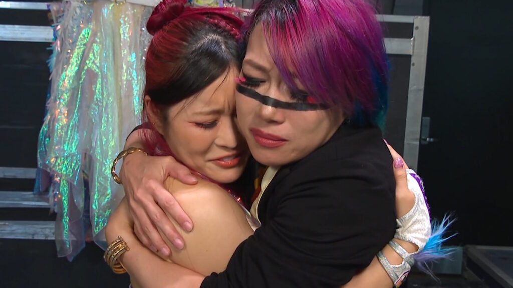WWE stars IYO SKY and Asuka