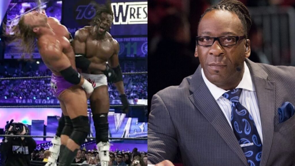 WWE Hall of Famer Booker T and Triple H at WrestleMania 19