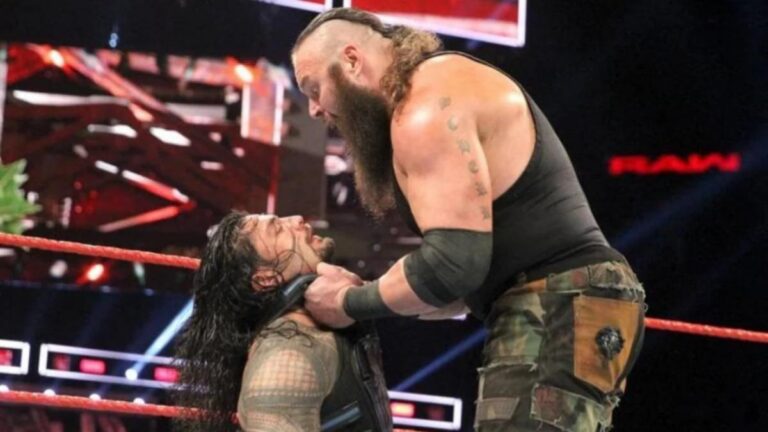 Braun Strowman and Roman Reigns in WWE