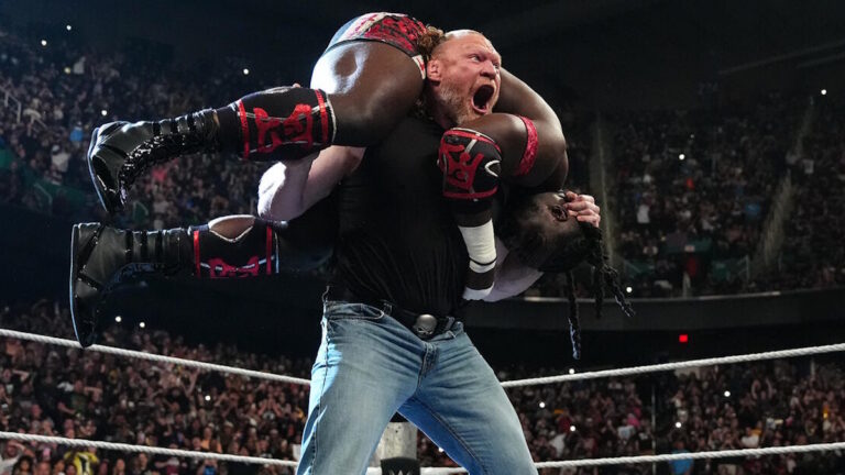 WWE stars Brock Lesnar and Oba Femi