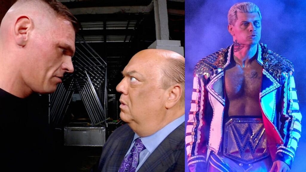 WWE's GUNTHER and Paul Heyman alongside Cody Rhodes