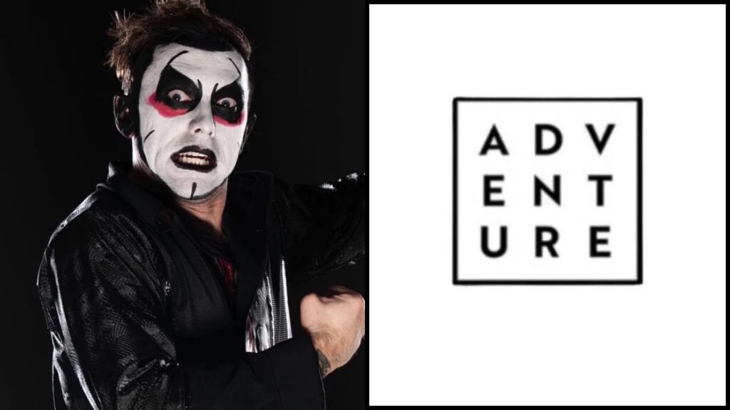 WWE star Danhausen and Adventure Media logo