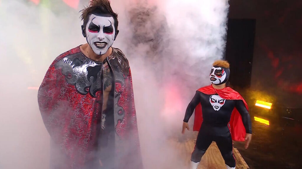 Danhausen and Mini Danhausen (Minihausen) at WWE Backlash
