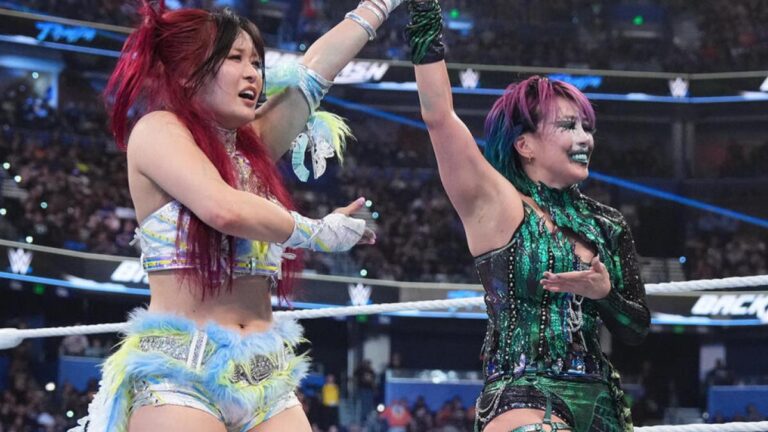 IYO SKY and Asuka at WWE Backlash